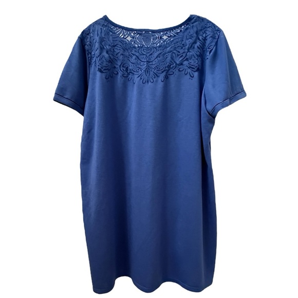 C. Wonder Blue Relaxed Asymmetrical Tunic - Picture 2 of 4